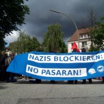 Protest gegen Naziaufmarsch in Hamburg am 2. Juni 2012