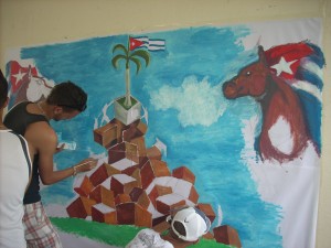 Wandgemälde auf Cuba