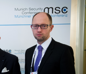 Der ukrainische Ministerpräsident auf der Münchner Sicherheitskonferenz 2014 (Foto: Marc Müller, securityconference.de)