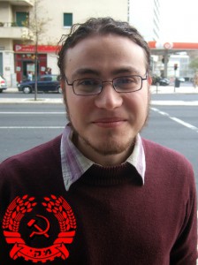 Uri Weltman, Mitglied des Zentralkomitees der Kommunistischen Partei Israels (CPI) und der Young Communist League of Israel (YCLI) (foto: Kommunistische Jugend Österreichs, KJÖ)