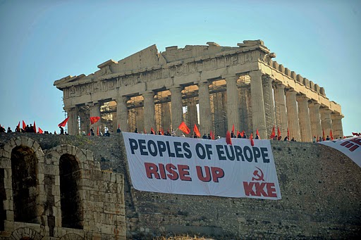 KKE auf der Akropolis