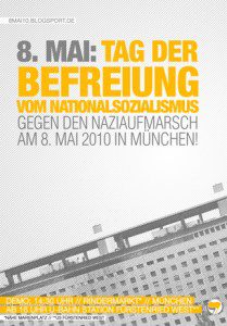Mobi-Plakat zur 8.-Mai-Demo 2010 in München