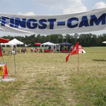 Campeingang des Westcamps in Ahaus, NRW