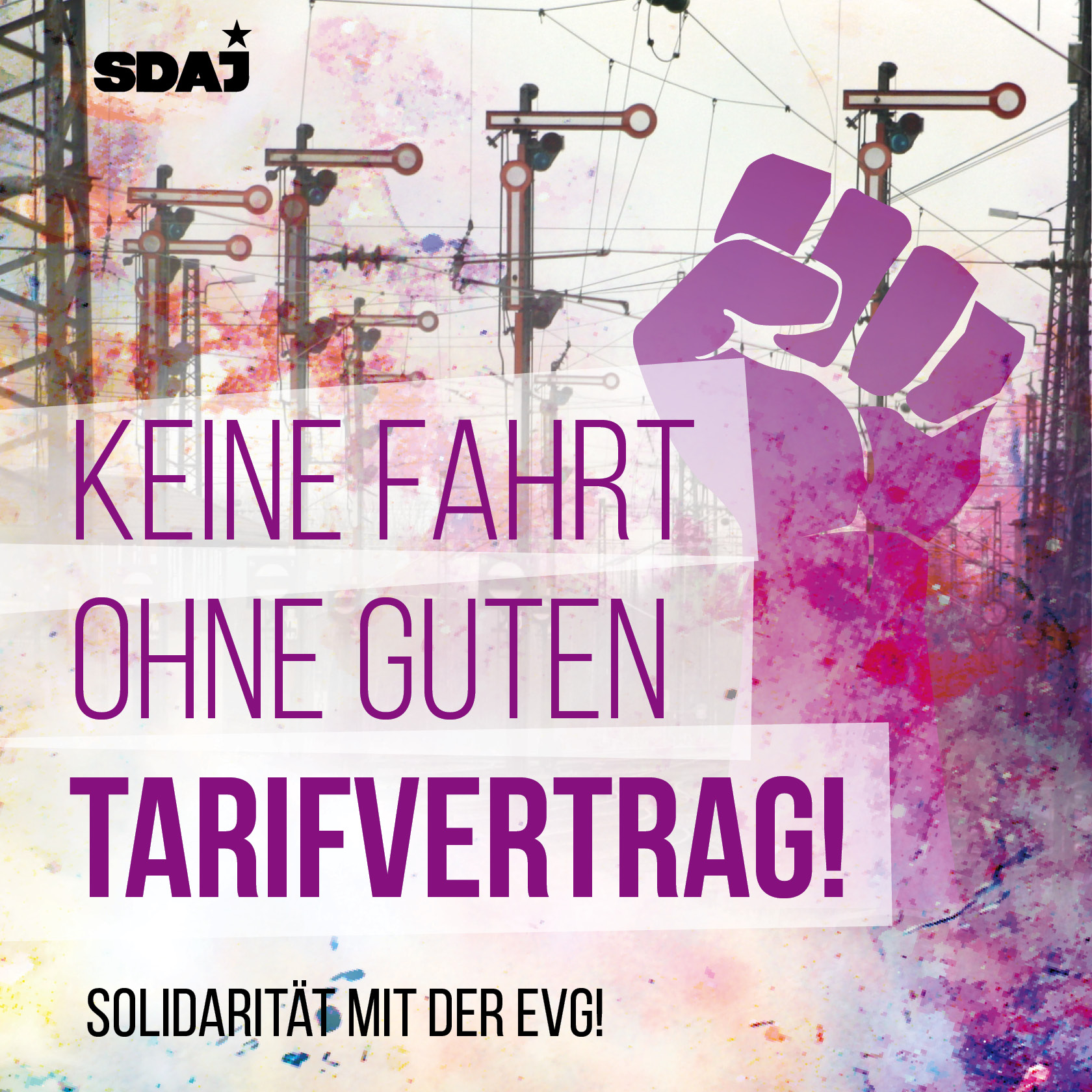 Solidarität mit der EVG!