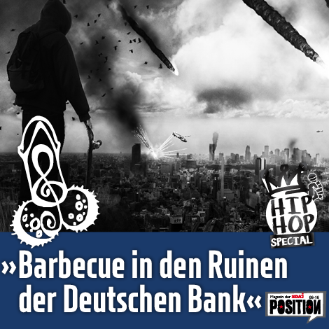 „Barbecue in den Ruinen der Deutschen Bank“