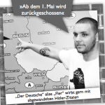„Der Deutsche“ alias „Fler“ wirbt gern mit abgewandelten Hitler-Zitaten. Photo © Nico Jenner (CC BY SA 3.0)