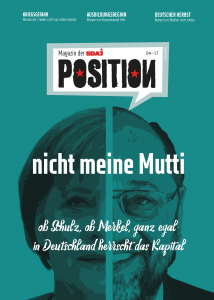 Dieser Artikel ist aus unserem Magazin POSITION, Ausgabe #4/17. Du kannst das Heft einzeln bestellen (1,70€) oder abonnieren (ab 10€/Jahr): position@sdaj.org