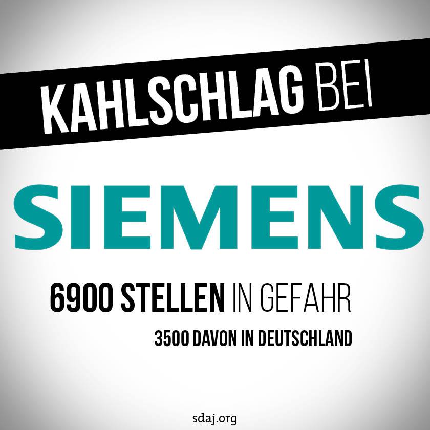 Kahlschlag bei Siemens