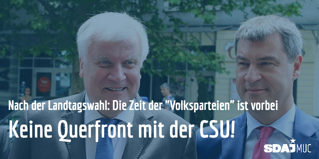 In Bayern sind die erste Prognosen draußen: CSU 35.5%, Grüne 18.5%, FreieWähle 1…
