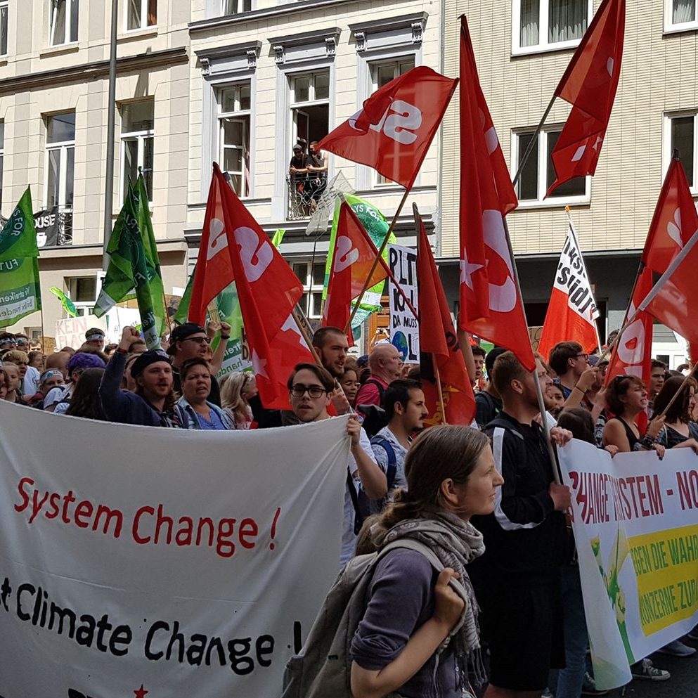 Antikapitalistischer Block bei FFF in Aachen