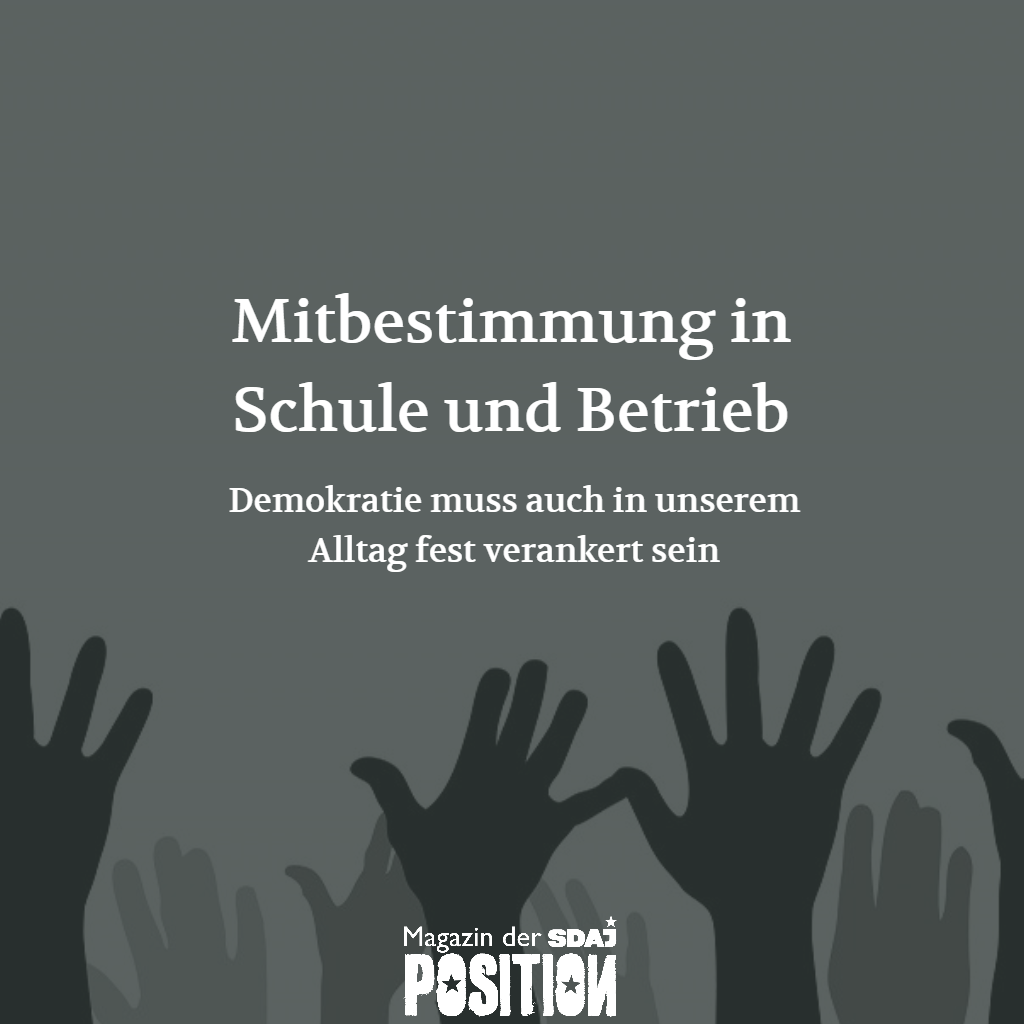 Mitbestimmung in der Schule und im Betrieb (POSITION #05/19)