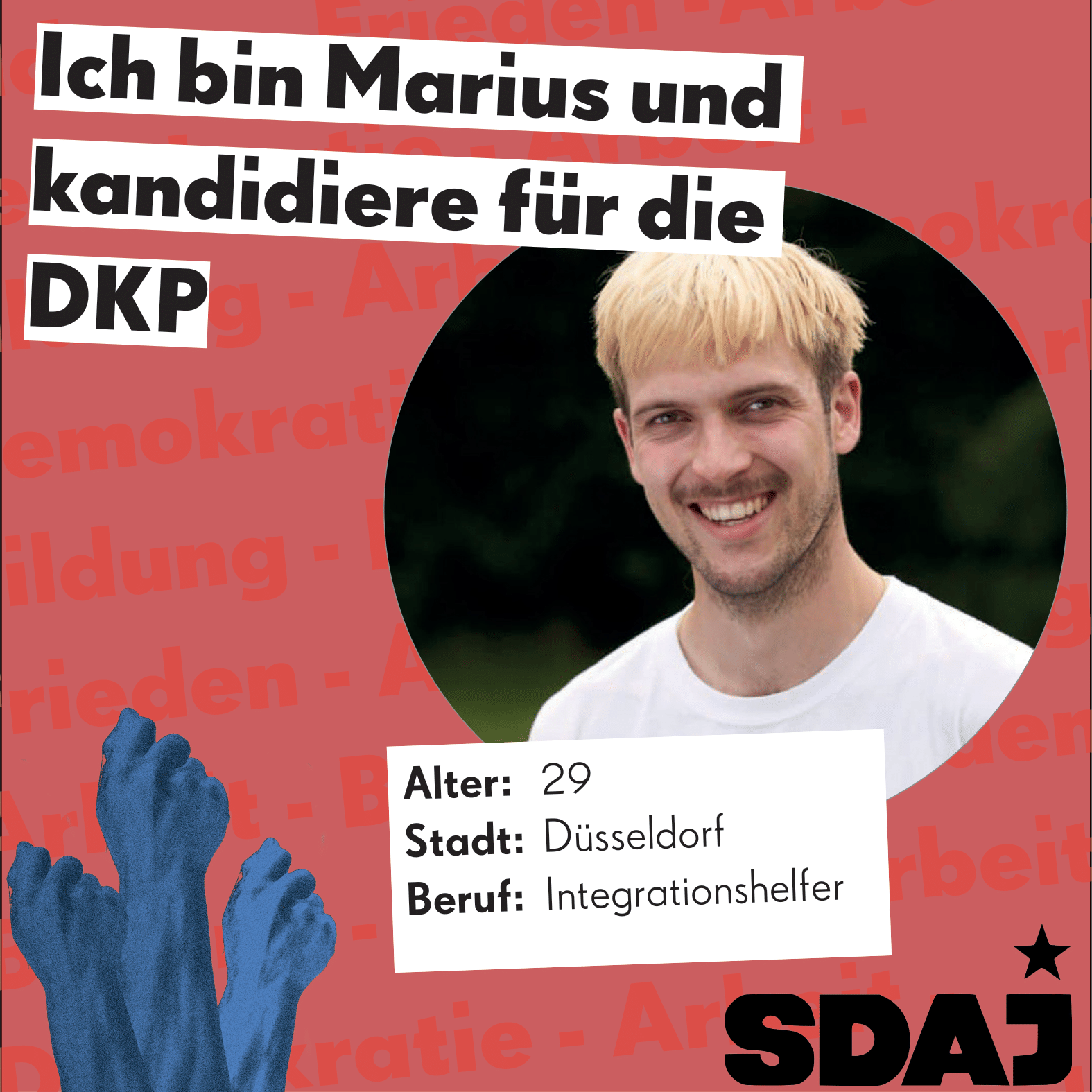 Jungkandidat*innenvorstellung zur Bundestagswahl: Marius