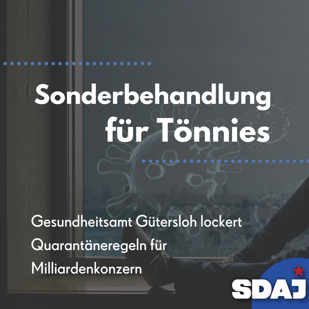 Sonderbehandlung für Tönnies – Gesundheitsamt Gütersloh lockert Quarantäneregeln für Milliardenkonzern