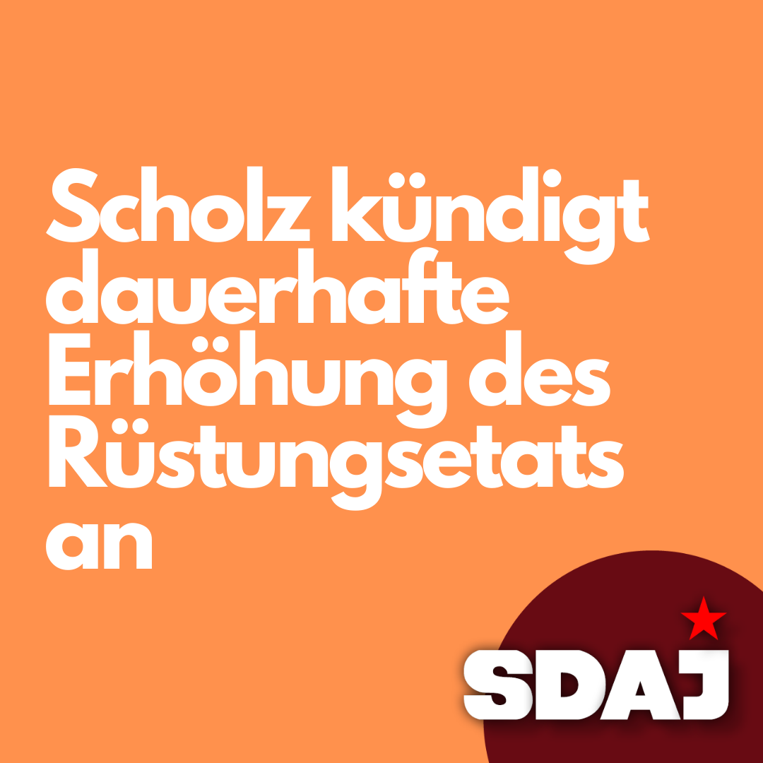 Scholz kündigt dauerhafte Erhöhung des Rüstungsetats an