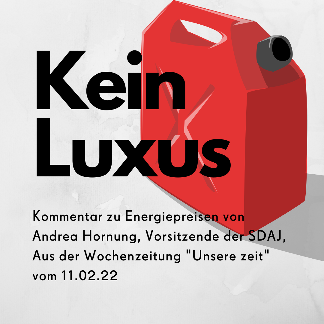 Kein Luxus – Kommentar von Andrea Hornung in der UZ