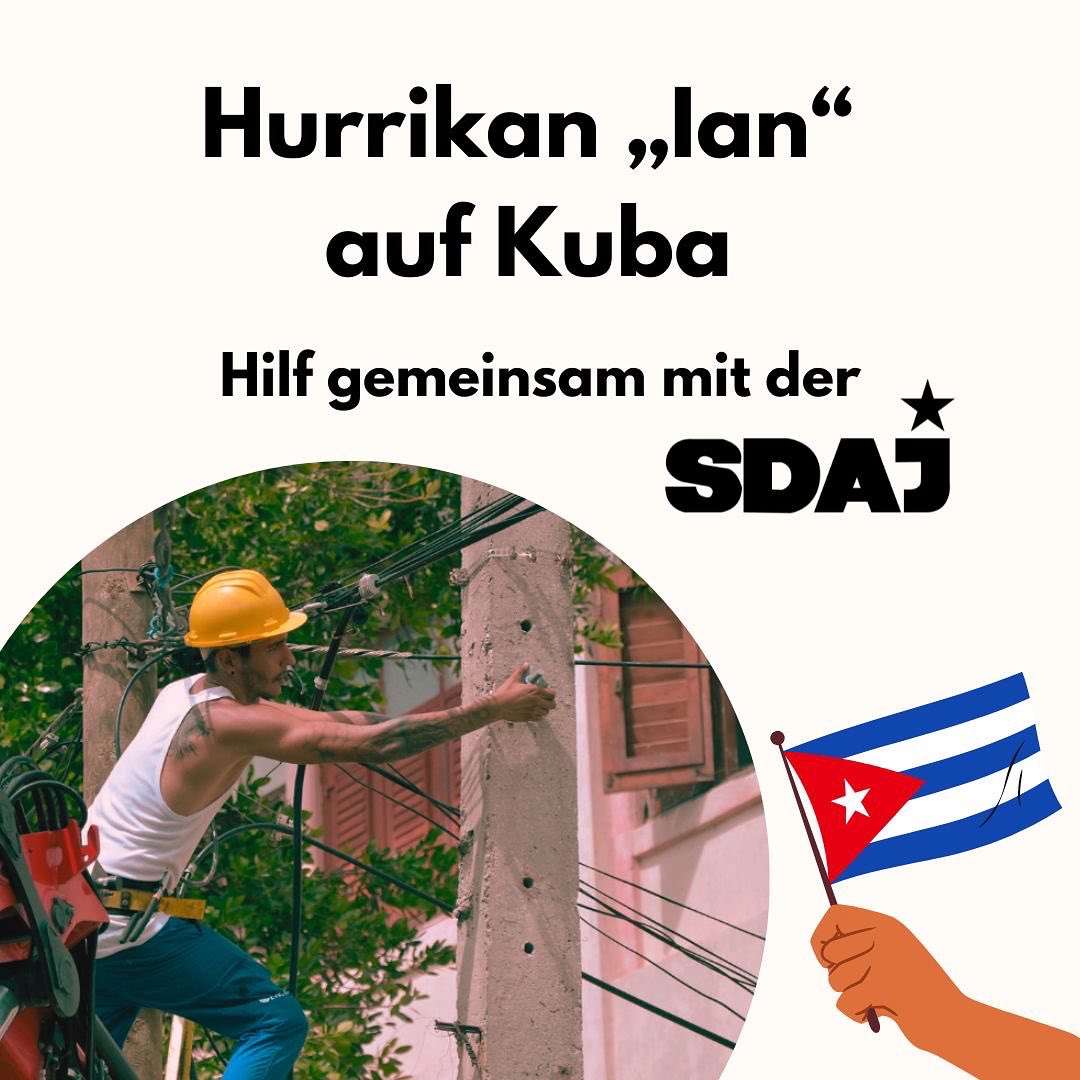 Hurrikan „Ian“ auf Kuba – Hilf gemeinsam mit der SDAJ