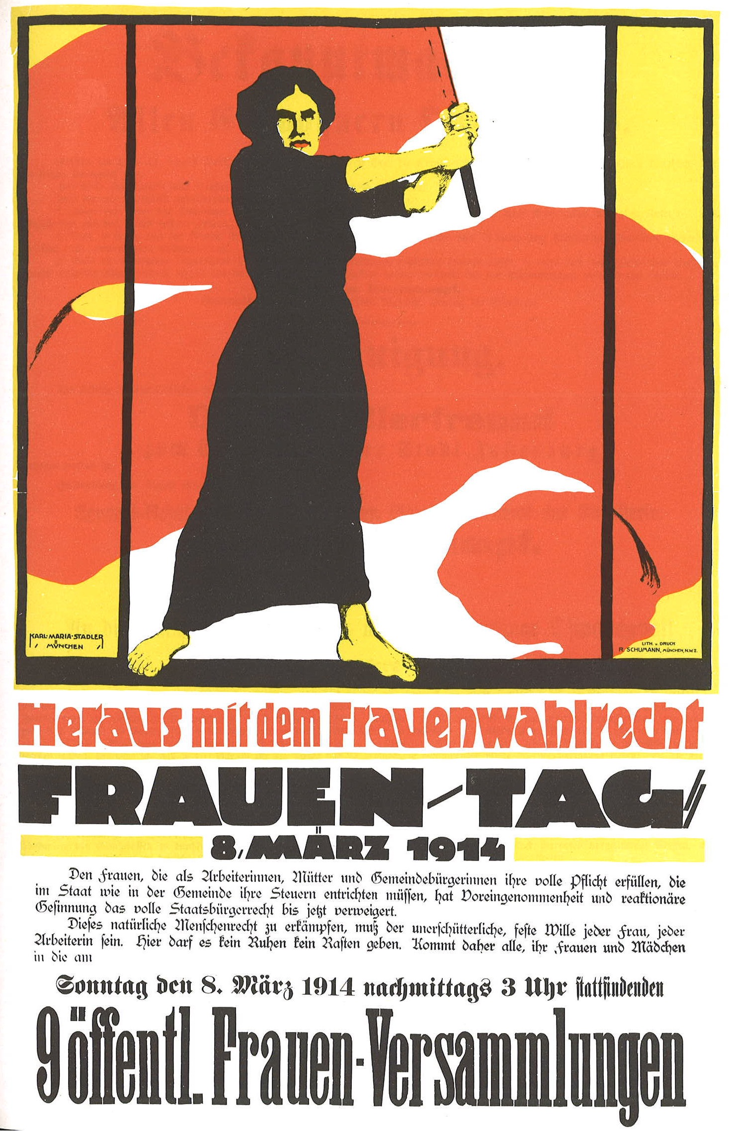 Frauentag 1914 - Heraus mit dem Frauenwahlrecht