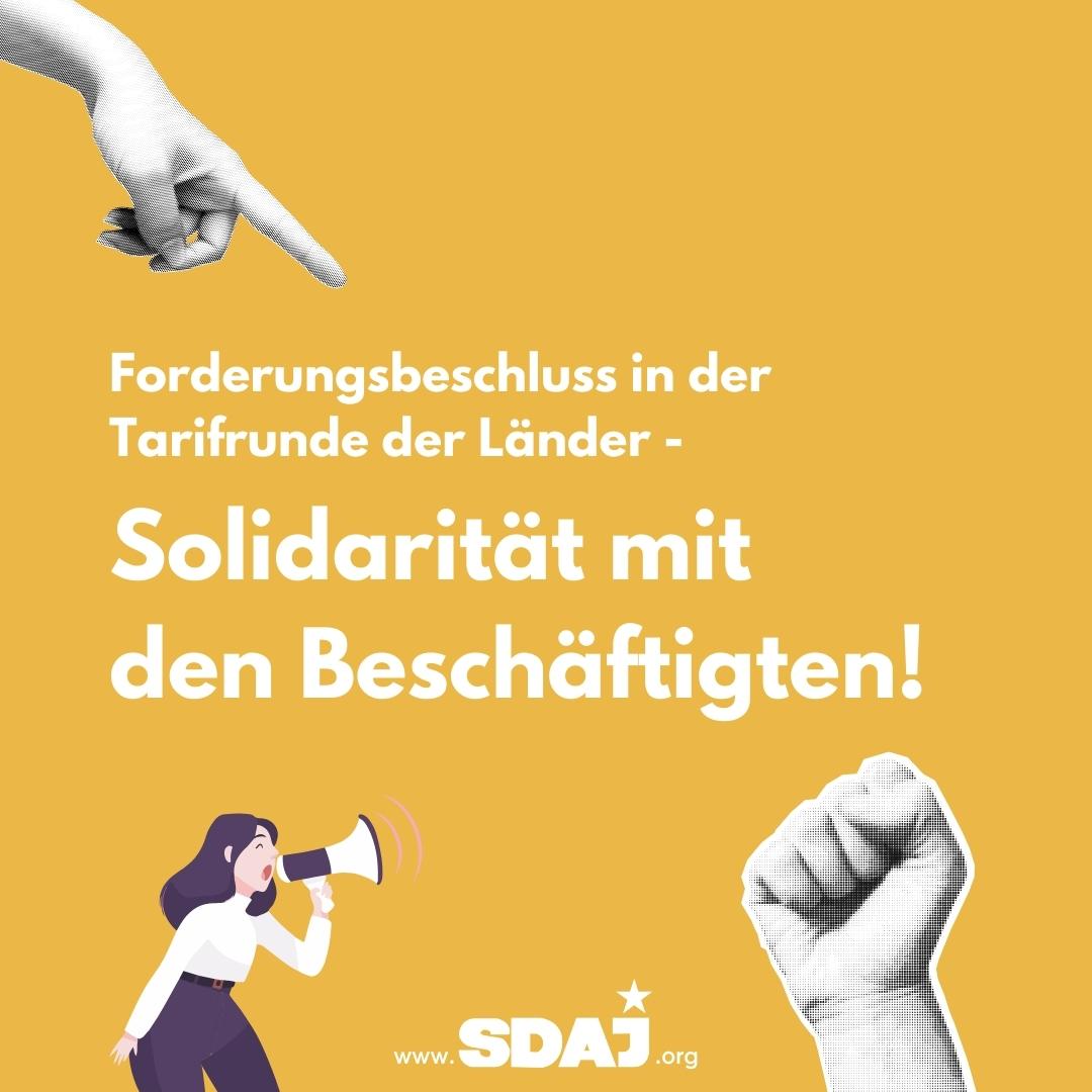Forderungsbeschluss in der Tarifrunde der Länder: Solidarität mit den Beschäftigten!