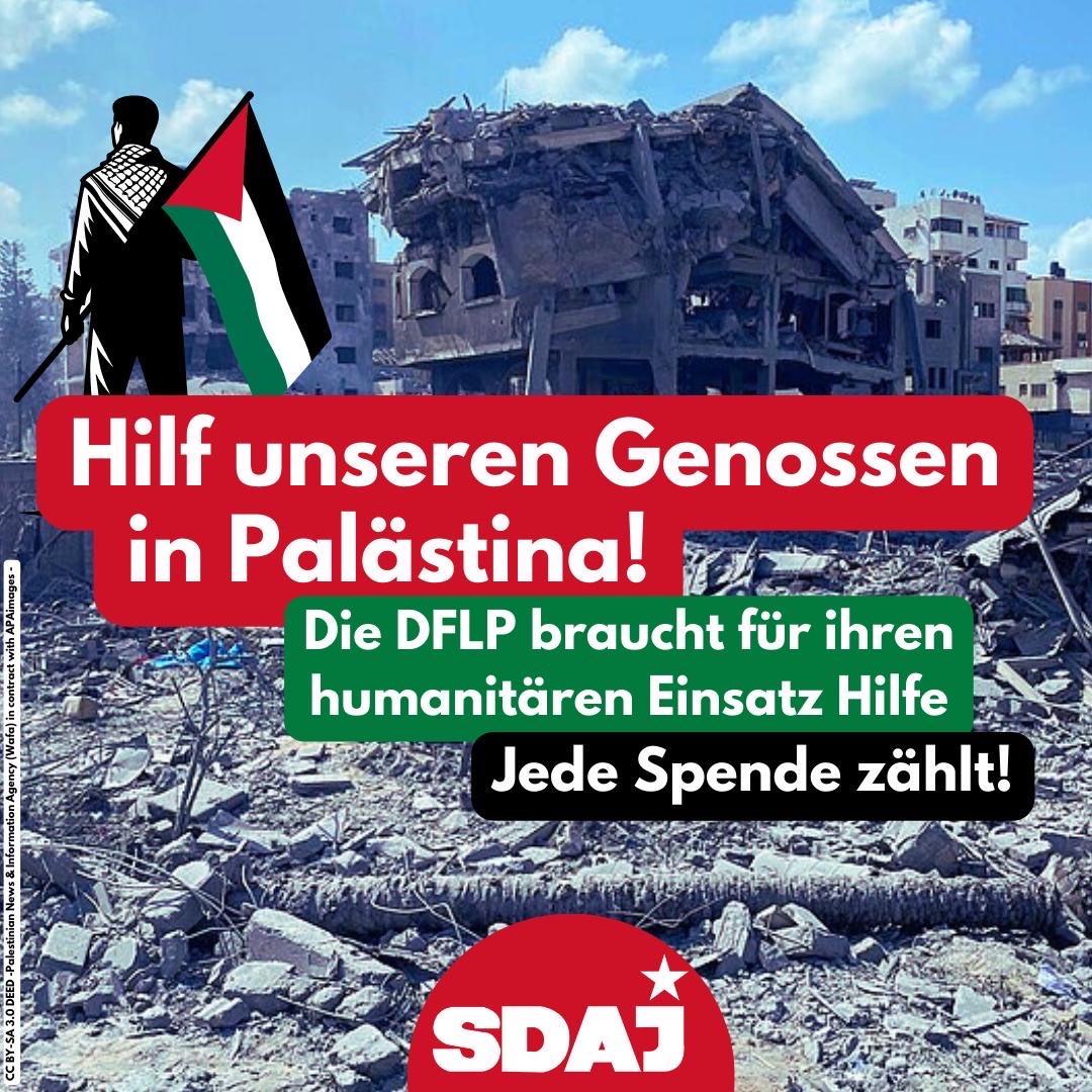 Hilf unseren Genossen in Palästina! Die DFLP braucht für ihren humanitären Einsatz Hilfe