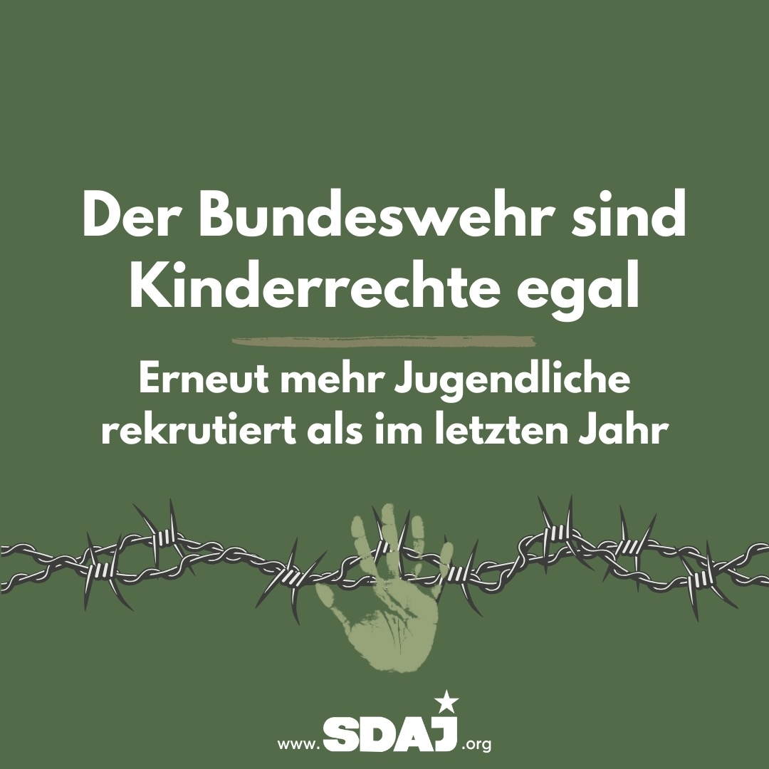 Der Bundeswehr sind Kinderrechte egal – erneut mehr Jugendliche rekrutiert als im letzten Jahr