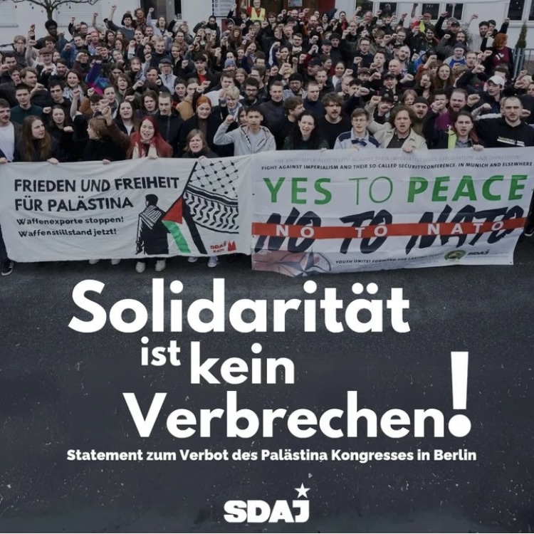 Solidarität ist kein Verbrechen! Statement zum Verbot des Palästina Kongresses in Berlin
